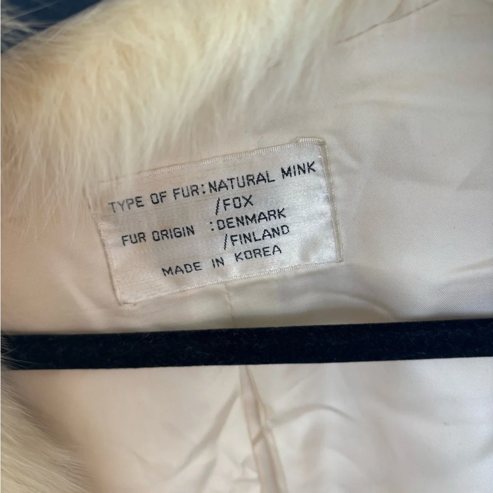 Genuine vintage mink and fox fur coat - Picture 3 of 3